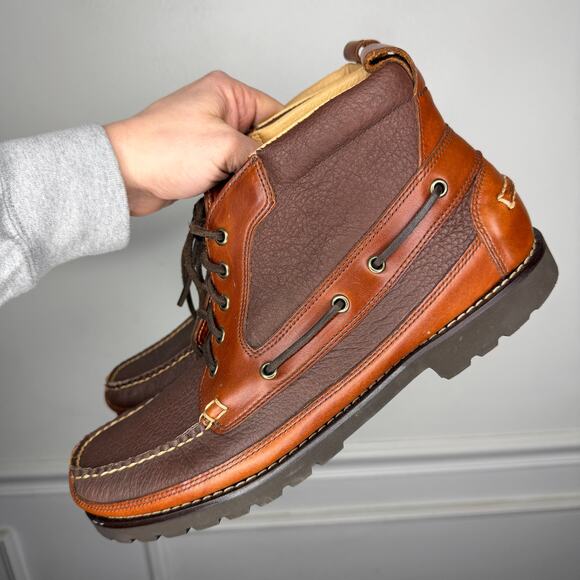 Vintage L.L.Bean Allagash Handsewn Chukka Boots Mens 12 D